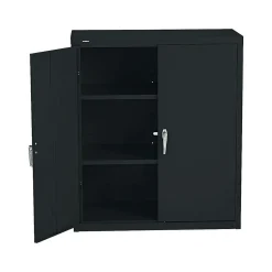HON Brigade 42" Steel Storage Cabinet with 3 Shelves, Black (HONSC1842P)