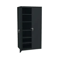 HON Brigade 72" Steel Storage Cabinet with 5 Shelves, Black (HONSC2472P)