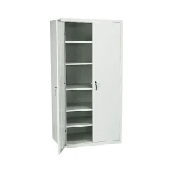 HON Brigade 72" Steel Storage Cabinet with 5 Shelves, Light Gray (HONSC2472Q)
