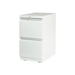 HON Brigade 2-Drawer Mobile Lateral File Cabinet, Letter Size, Lockable, 28"H x 15"W x 23"D, Gray (H33823RLQ)