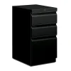 HON Brigade 3-Drawer Mobile Vertical File Cabinet, Letter Size, Lockable, 28"H x 15"W x 20"D, Black (H33720RP)