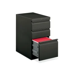 HON Brigade 3-Drawer Mobile Vertical File Cabinet, Letter Size, Lockable, Charcoal (HON33723RS)