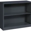 HON Brigade 29"H 2-Shelf Bookcase, Charcoal (HONS30ABCS)