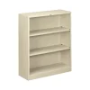 HON Brigade 3-Shelf 41"H Bookcase, Putty Steel(HS42ABCL)