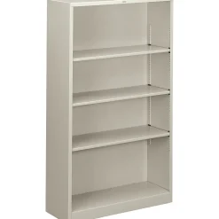 HON Brigade 4-Shelf Metal Bookcase, 59