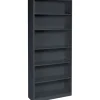 HON Brigade 6-Shelf Metal Bookcase, 81 1/8"H x 34 1/2"W x 12.63"D, Charcoal (S82ABCS)