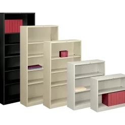 HON Brigade 6-Shelf Steel Standard Bookcase, 81.13