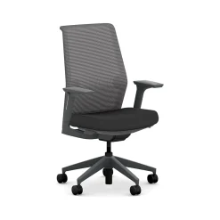 HON Cipher Mesh/Fabric Swivel Task Chair, Black/Charcoal (HCFRT.STC.H.S.IC.CU10.TC00.AL.ST.SB.S)