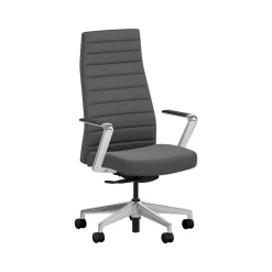 HON Cofi Fabric Swivel Executive Chair, Graphite/Polished Aluminum (HCFEU.W0.STC.P.H.UR93.CHSTC09.PA)