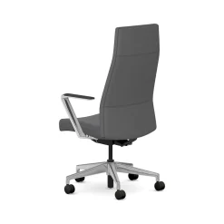 HON Cofi Fabric Swivel Executive Chair, Graphite/Polished Aluminum (HCFEU.W0.STC.P.H.UR93.CHSTC09.PA)