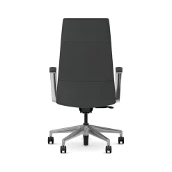 HON Cofi Fabric Swivel Executive Chair, Black/Polished Aluminum (HCFEU.W0.STC.P.H.UR10.CHSTC09.PA)