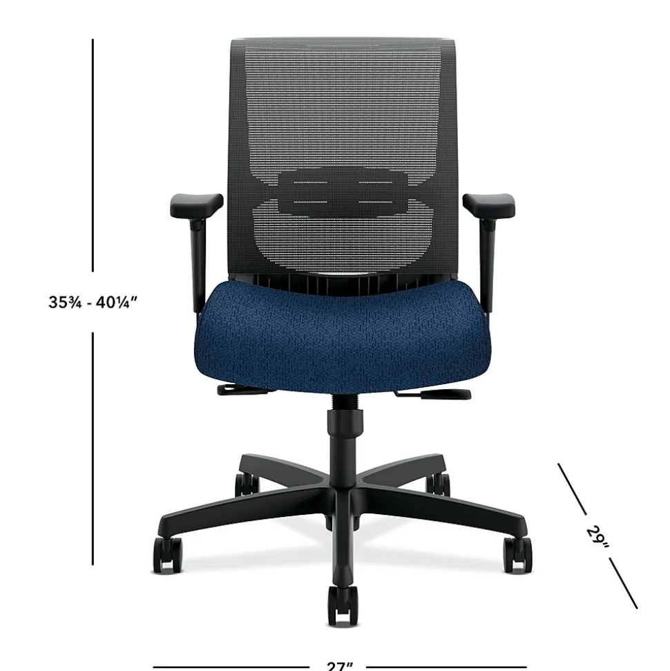 HON Convergence Mesh Low-Back Task Chair, Blue (HONCMY1AAPX13)