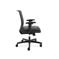 HON Convergence Vinyl Task Chair with Seat Slide, Adjustable Arms, Black (HONCMY1AUR10)