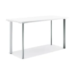 HON Coze 48"W Desk, Designer White and Silver (RPL2448DWP6)