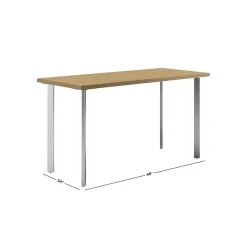 HON Coze 48"W Desk, Natural Recon and Silver (HONRPL2448N1P6)