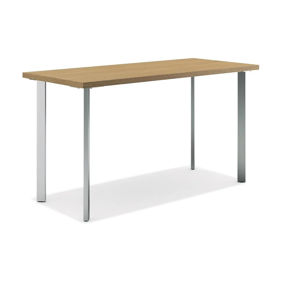 HON Coze 54"W Desk, Natural Recon and Silver (HONRPL2454N1P6)