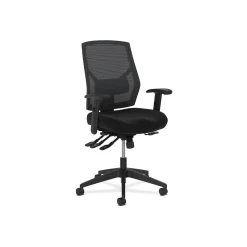HON Crio High-Back Task Chair, Mesh Back, Adjustable Arms, Adjustable Lumbar, Black Fabric (BSXVL582ES10T)