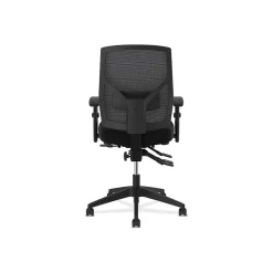 HON Crio High-Back Task Chair, Mesh Back, Adjustable Arms, Adjustable Lumbar, Black Fabric (BSXVL582ES10T)