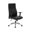 HON Define Adjustable Arms SofThread Leather High-Back Executive Chair, Black (BSXVL108SB11)