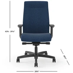 HON Ignition 2.0 Fabric Task Chair, Navy Pattern (HONI2U2AHAX13TK)