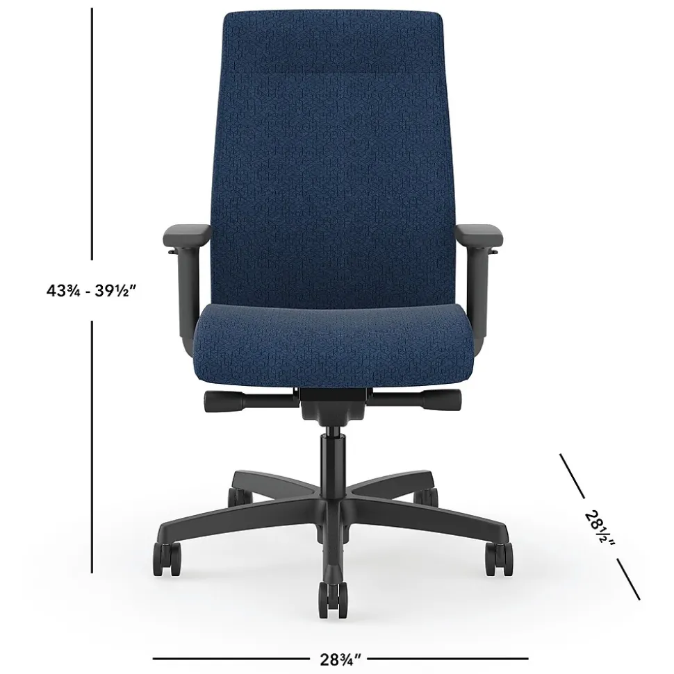 HON Ignition 2.0 Fabric Task Chair, Navy Pattern (HONI2U2AHAX13TK)
