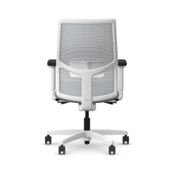 HON Ignition 2.0 Fabric/Mesh Swivel Task Chair, Basalt/Designer White (HIWMMKD.Y2.A.H.IF.APX25.DW.SB.DWX)