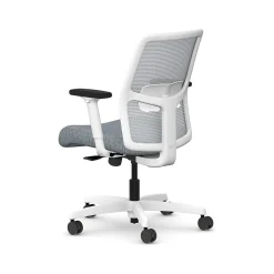 HON Ignition 2.0 Fabric/Mesh Swivel Task Chair, Basalt/Designer White (HITLMKD.Y1.A.H.IF.APX25.DW.SB.DWX)