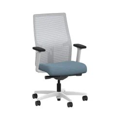 HON Ignition 2.0 Fabric/Mesh Swivel Task Chair, Carolina/Designer White (HIWMMKD.Y2.A.H.IF.HAML21.DW.SB.DWX)