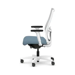 HON Ignition 2.0 Fabric/Mesh Swivel Task Chair, Carolina/Designer White (HIWMMKD.Y2.A.H.IF.HAML21.DW.SB.DWX)