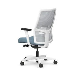HON Ignition 2.0 Fabric/Mesh Swivel Task Chair, Carolina/Designer White (HIWMMKD.Y2.A.H.IF.HAML21.DW.SB.DWX)