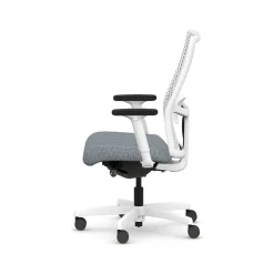 HON Ignition 2.0 ReActiv Fabric Swivel Task Chair, Basalt/Designer White (HIWMRAKD.Y2.A.H.DWR.APX25.DW.SB.DWX)