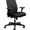 HON Ignition ilira-Stretch Mesh Back Task Chair, Synchro-Tilt Control With Seat Slider, 26"W x 26.5"D, 26"W x 40.5"H, Black