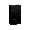HON Lateral File, 4 Drawers, Molded Pull, 36"W, Black Finish (BSX484LP)