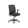 HON Mesh Mid-Back Task Chair, Center-Tilt, Tension, Lock, Fixed Arms, Black Mesh, Black Fabric (BSXVL511LH10)