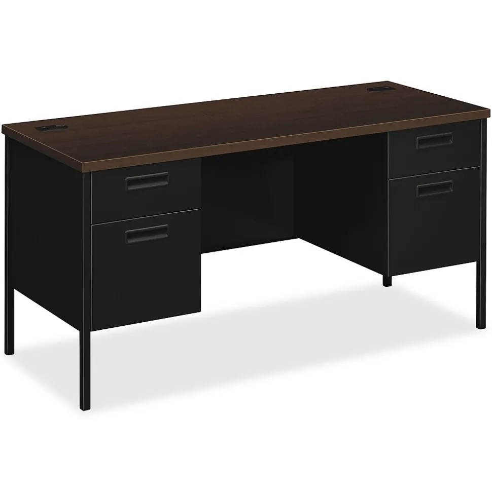 HON Metro Classic 60"W Double Credenza, Mocha/Black (HONP3231MOP)