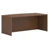 HON Mod 72" Desk Shell, Sepia Walnut (HLPLDS7236B.LSE1)