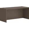HON Mod 72" Desk Shell, Slate Teak (HLPLDS7236.LSL1)