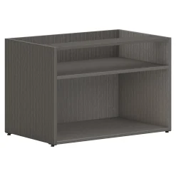 HON Mod 21" Low Open Storage Credenza with 2 Shelves, Slate Teak (HLPLCL3020S.LSL1)