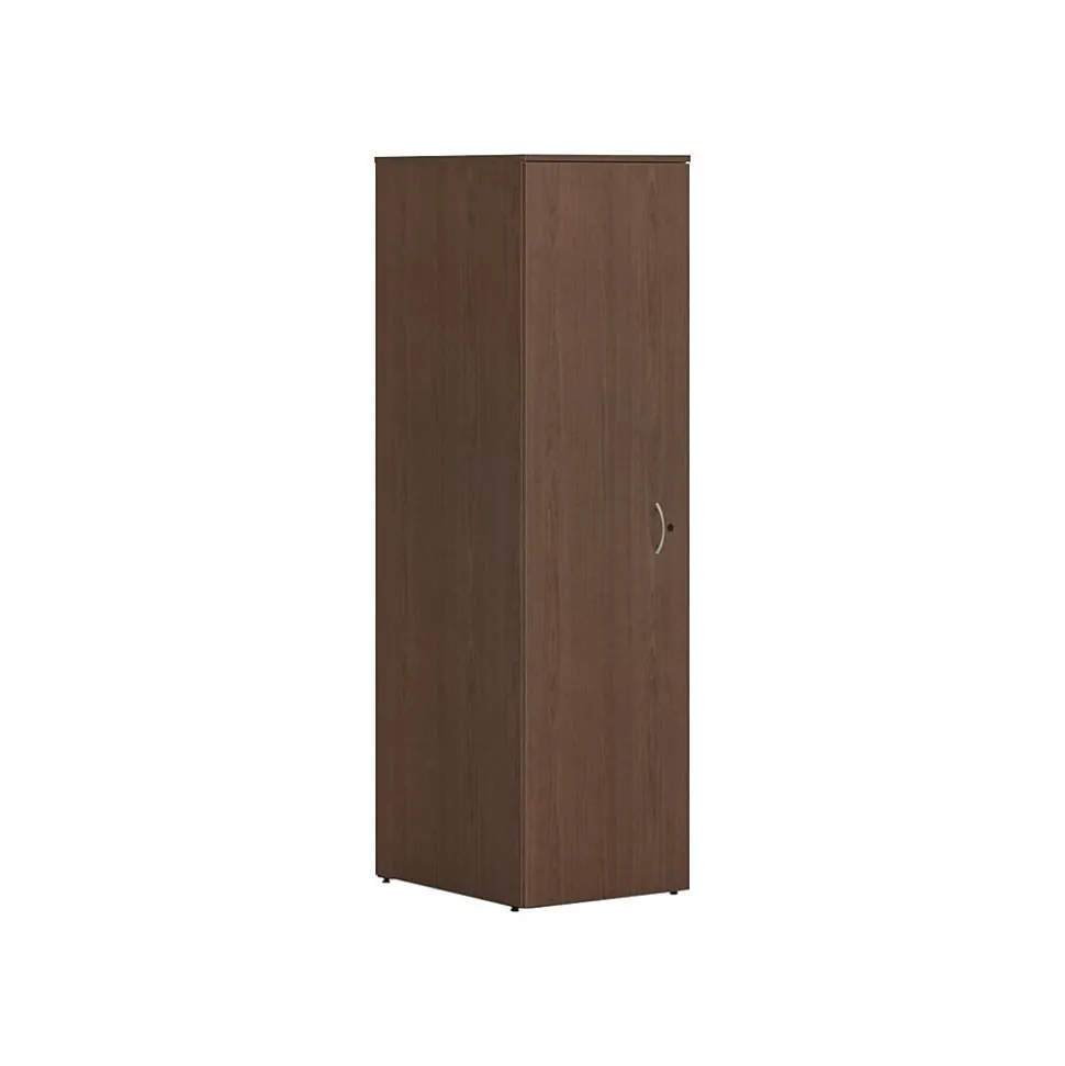 HON Mod 65" Wardrobe with 1 Shelf, Sepia Walnut (HLPLW1824.LSE1)