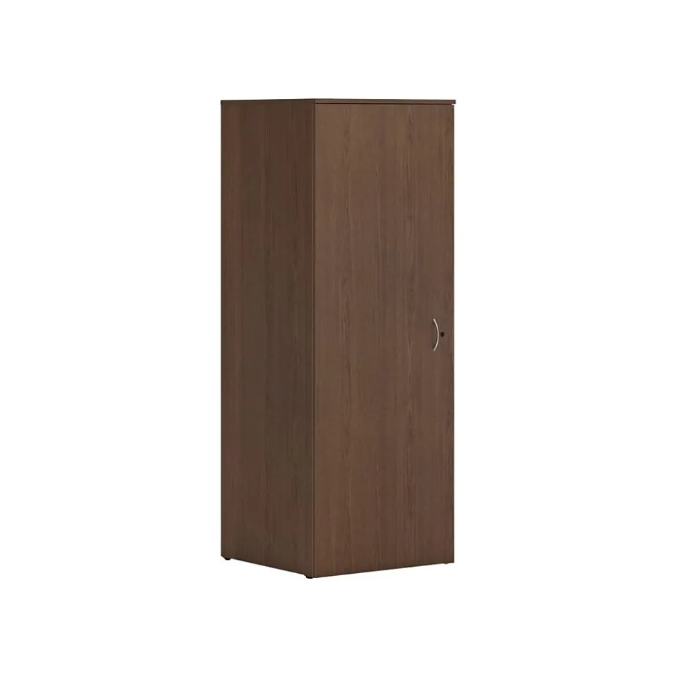 HON Mod 65" Wardrobe with 1 Shelf, Sepia Walnut (HLPLW2424.LSE1)