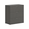 HON Mod 3-Drawer Lateral File Cabinet, Letter/Legal Size, Lockable, 40"H x 36"W x 20"D, Slate Teak (HLPLLF3620L3.LSL1)