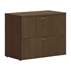 HON Mod 2-Drawer Lateral File Cabinet, Letter/Legal Size, Lockable, 29"H x 36"W x 20"D, Sepia Walnut (HLPLLF3620L2.LSE1)