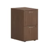 HON Mod 2-Drawer Mobile Vertical File Cabinet, Letter/Legal Size, Lockable, 28"H x 15"W x 20"D, Slate Teak (HONPLPMFFLS1)