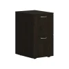 HON Mod 2-Drawer Mobile Vertical File Cabinet, Letter/Legal Size, Lockable, 28"H x 15"W x 20"D, Java Oak (HONPLPMFFLJ1)