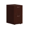 HON Mod 2-Drawer Vertical File Cabinet, Mobile Pedestal, Letter/Legal, Traditional Mahogany, 20" (HLPLPMFF.LTM1)