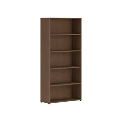 HON Mod 65"H 5-Shelf Bookcase, Sepia Walnut (HLPLBC3013B5.LSE1)