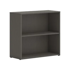HON Mod 29"H 2-Shelf Bookcase, Slate Teak Laminate (HLPLBC3013B2.LSL1)