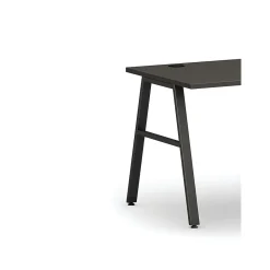 HON Mod 48"W Table Desk, Slate Teak (HLPL4824LS1ALEGBLK)