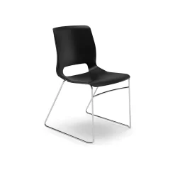 HON Motivate High-Density Stacking Chair, Onyx Shell, 4 per Carton