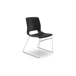 HON Motivate High-Density Stacking Chair, Onyx Shell, 4 per Carton